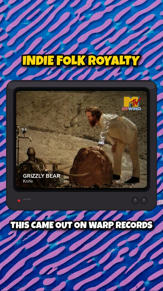 MTV Rewind CRT Cuts: a music video playing inside the vintage MTV Rewind CRT player